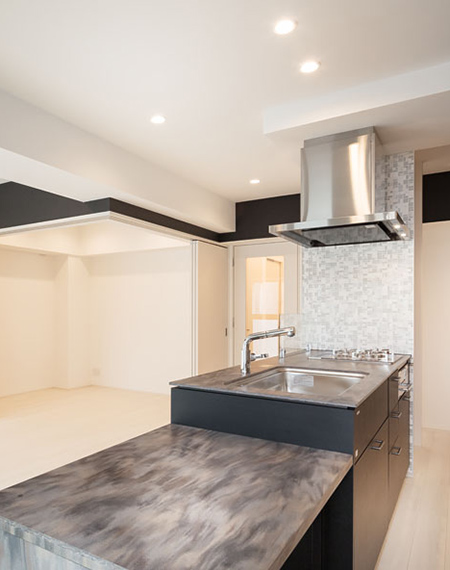 Kitchen in an apartment house