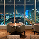 View of the inside of a restaurant on the nineteenth floor